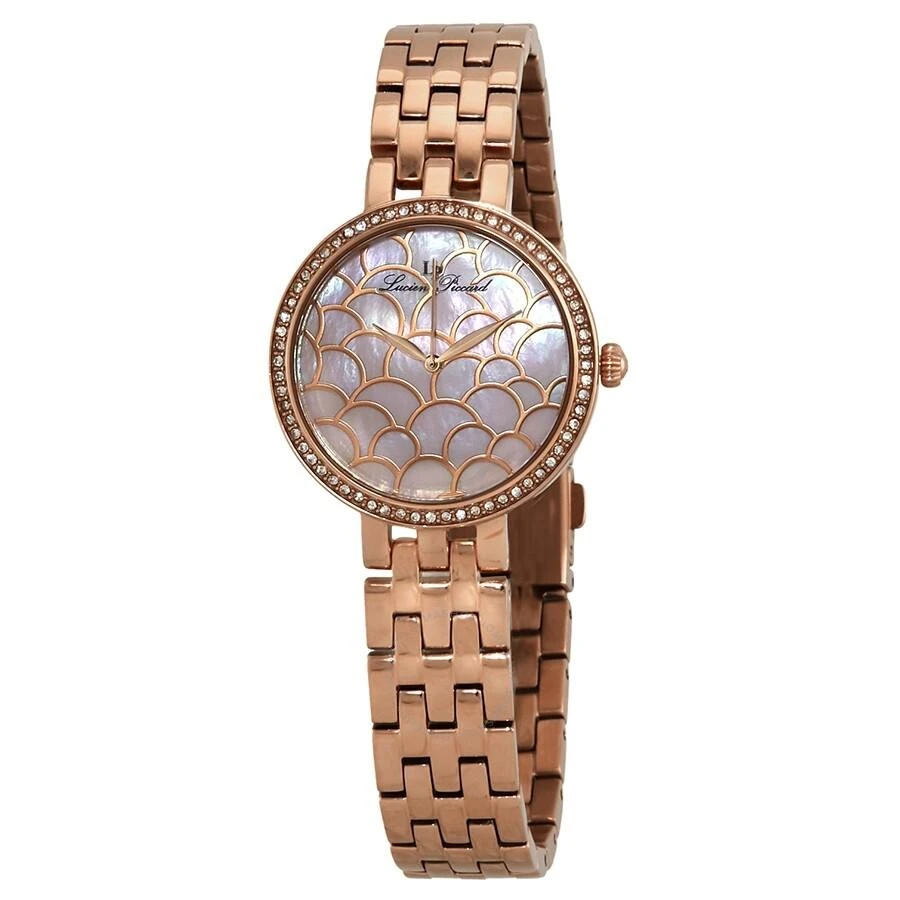 Lucien Piccard Ava Pink Dial Ladies Watch LP-28022-RG-99MOP 1