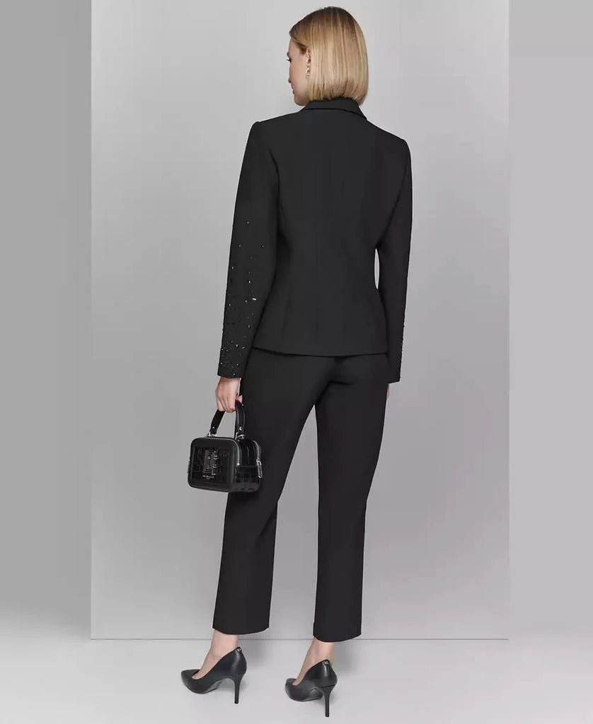 Karl Lagerfeld Paris Women's Studded One-Button Blazer 6