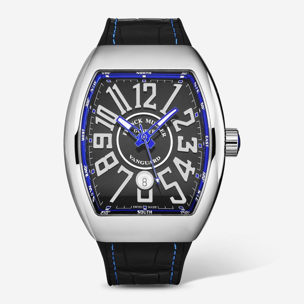 Franck Muller Franck Muller Vanguard Black Dial Automatic Men's Watch 45SCBLKBLUCNCPT