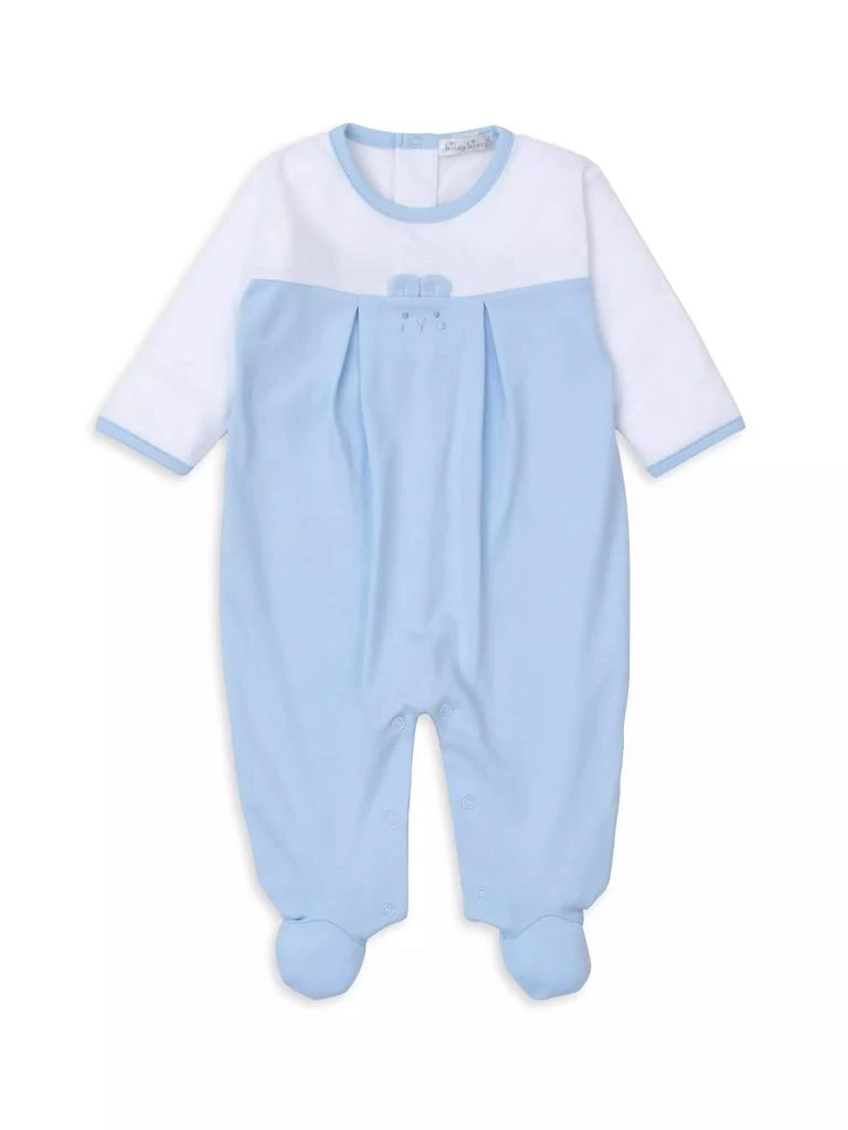 Kissy Kissy Baby's Two-Tone Pleated Footie 1