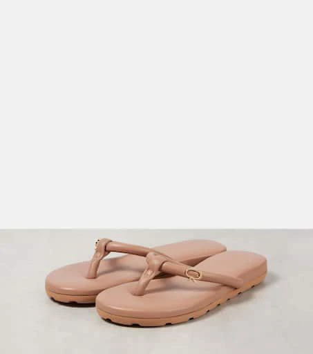 Gianvito Rossi Juno leather thong sandals 4