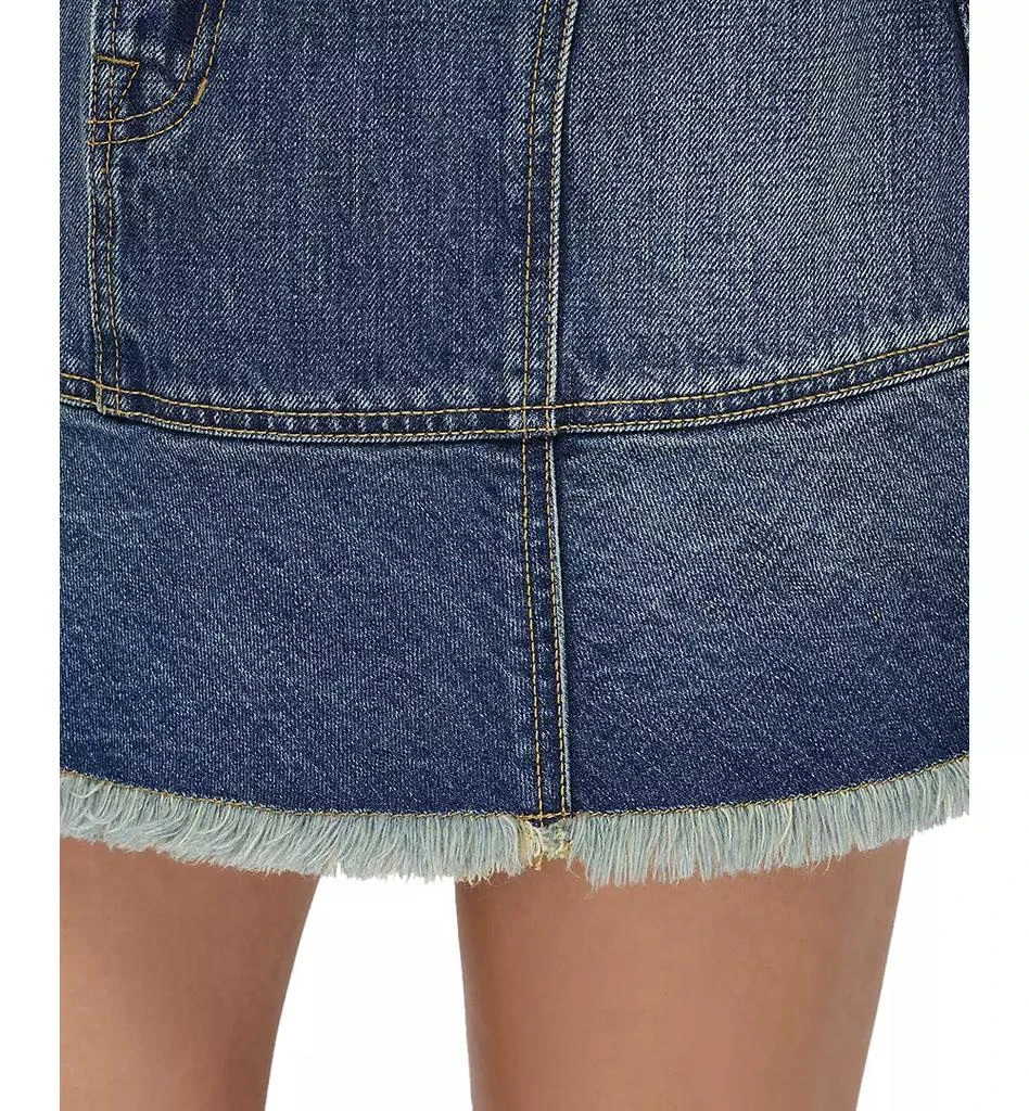 Frye Women's Denim Flounce-Hem Skirt 4