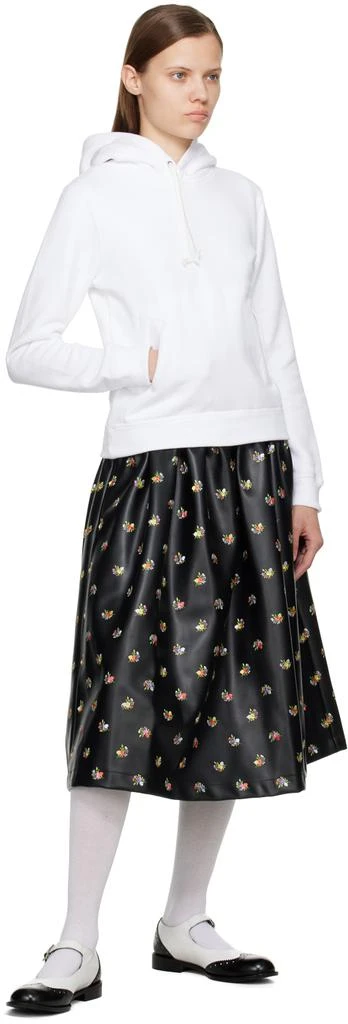 Comme des Garcons White Printed Hoodie 4