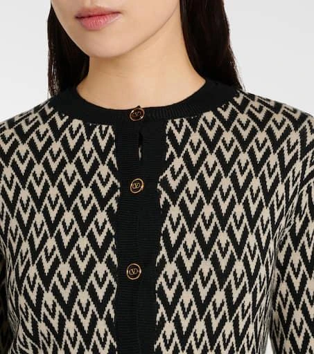 Valentino Toute La V virgin wool cardigan 4