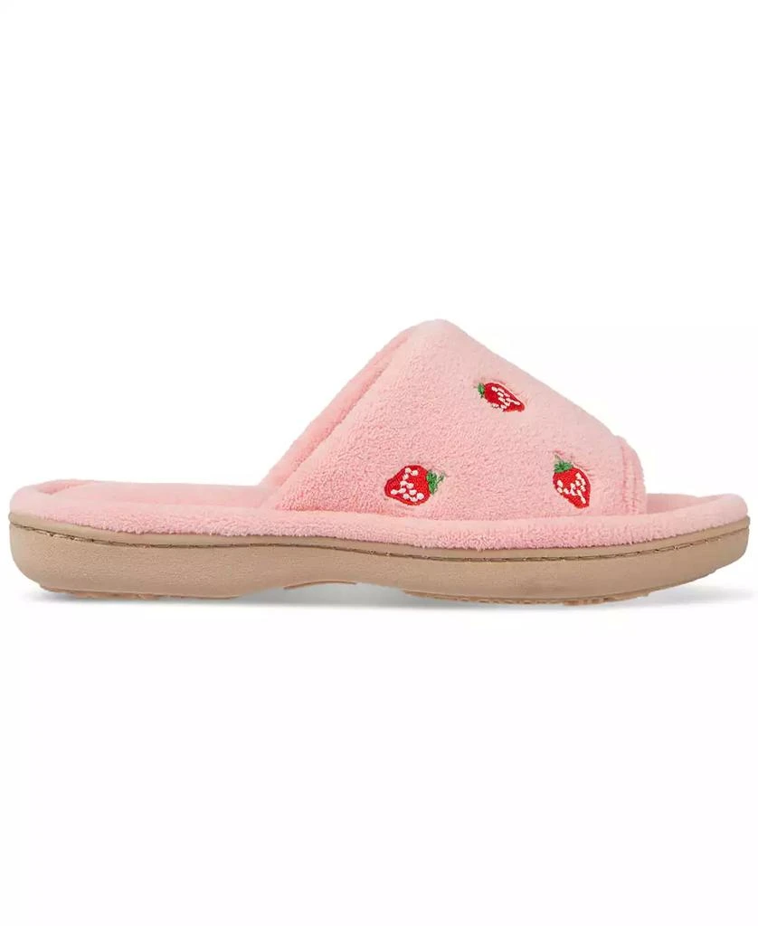 Isotoner Signature Women
s Embroidered Fruit Slide Slippers 3