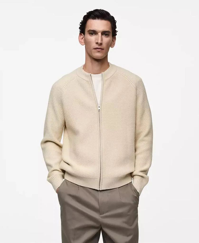 Mango Men's Slim-Fit Full-Zip Knit Cardigan 1