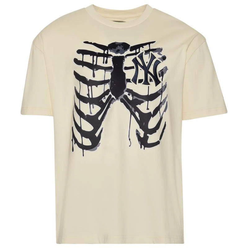 Pro Standard Pro Standard NYY Rib Cage Drop Shoulder T-Shirt - Men's 1