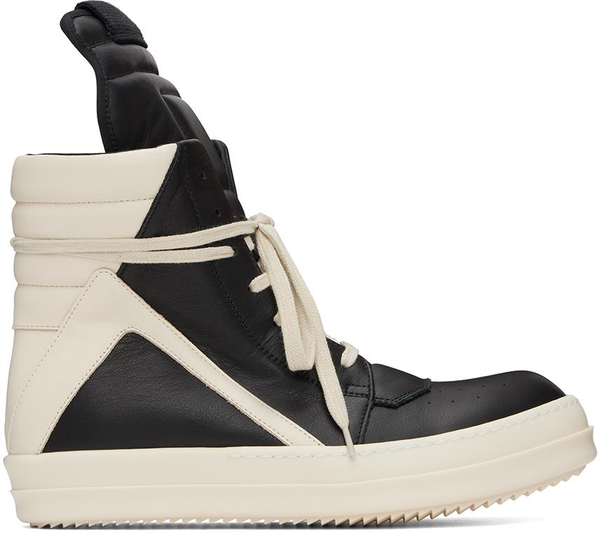 Rick Owens Black Porterville Geobasket Sneakers IT 43.5 Rick Owens Black Porterville Geobasket Sneakers IT 43.5