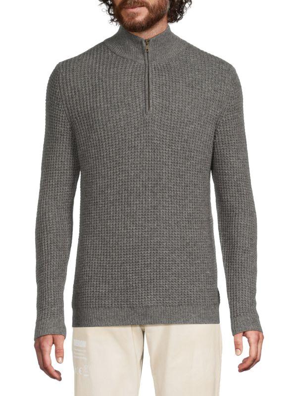 Autumn Cashmere Waffle Knit Merino Wool & Cashmere Sweater