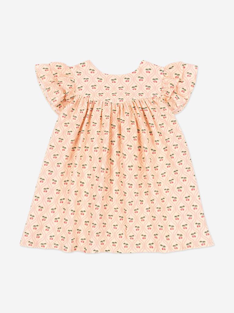 Konges Slojd Girls Coco Cherry Dress in Pink