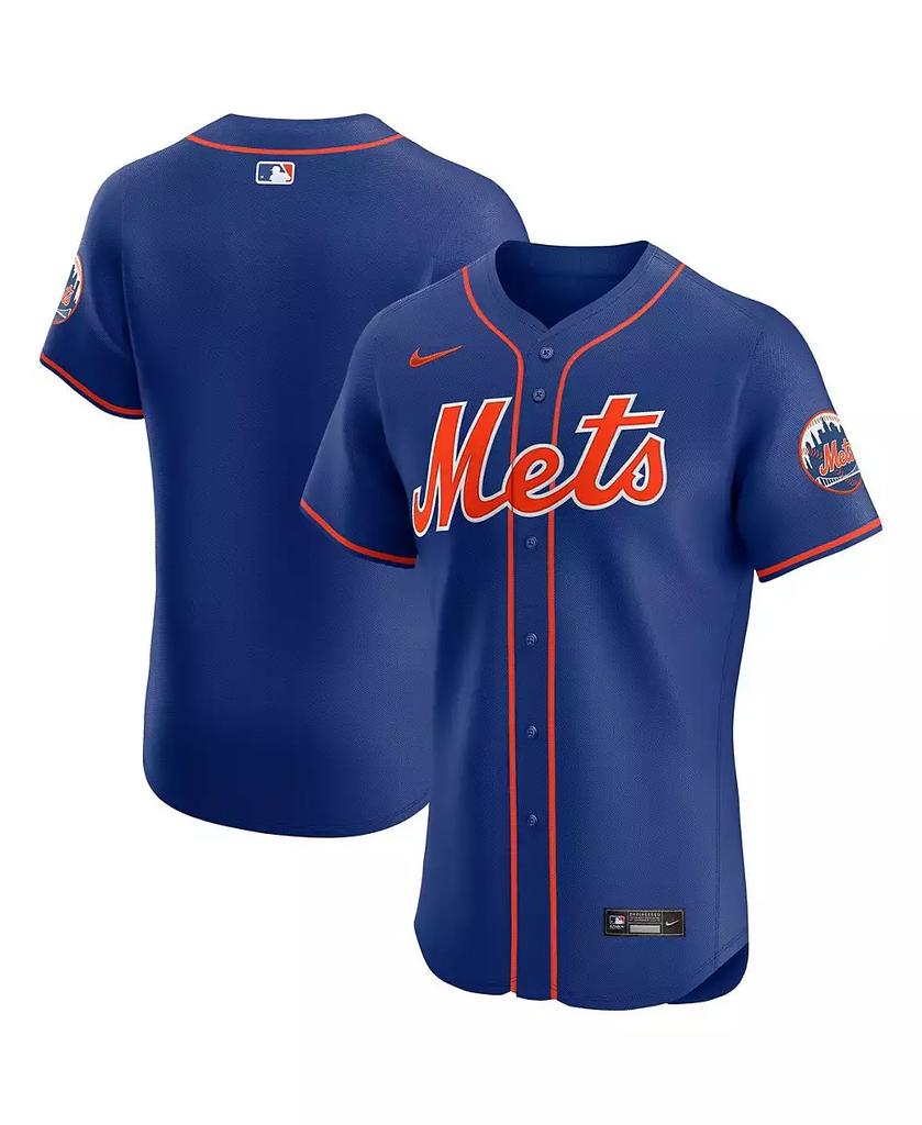 NIKE Men's Royal New York Mets Alternate Vapor Premier Elite Patch Jersey