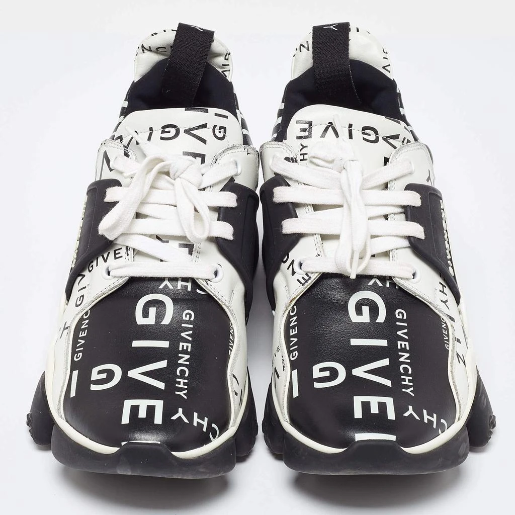 Givenchy Givenchy Black/White Logo Print Leather Jaw Sneakers Size 41 3
