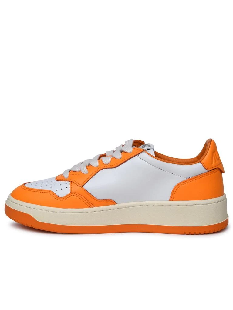 Autry medalist Orange Leather Sneakers 3
