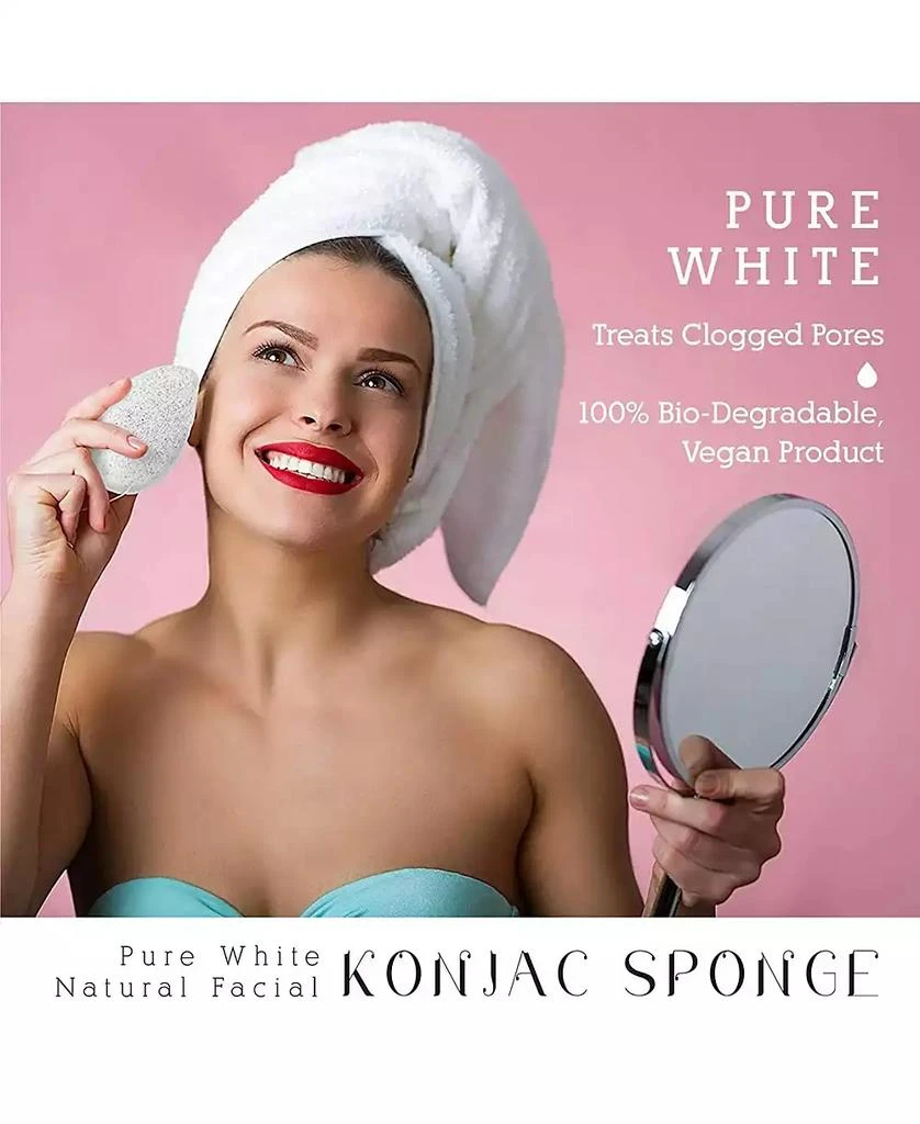 PURSONIC Flawless Skin 
Makeup Prep Kit – Brush Set, XL Clean Face Towels 
Konjac Sponge 6