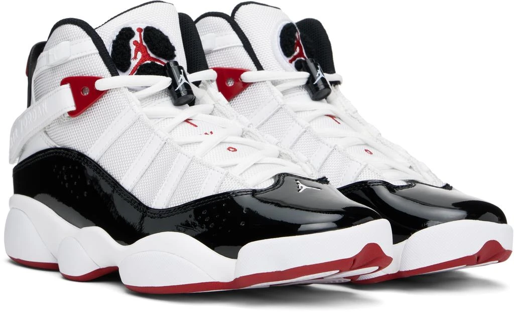 Jordan White & Black 6 Rings Sneakers 4