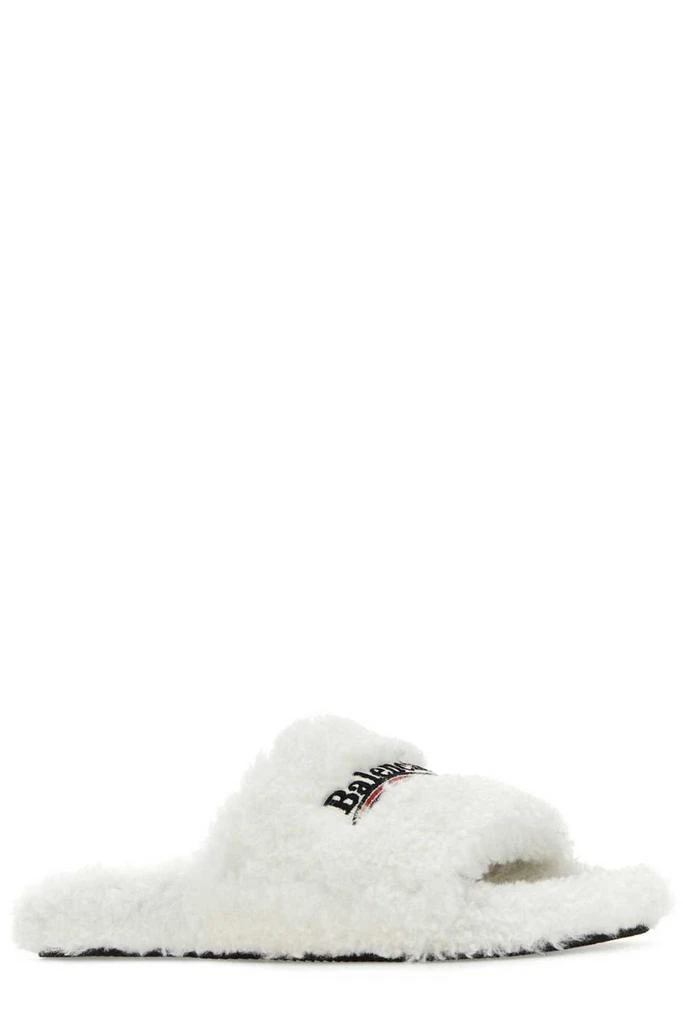 Balenciaga Balenciaga Furry Logo Embroidery Slides 1