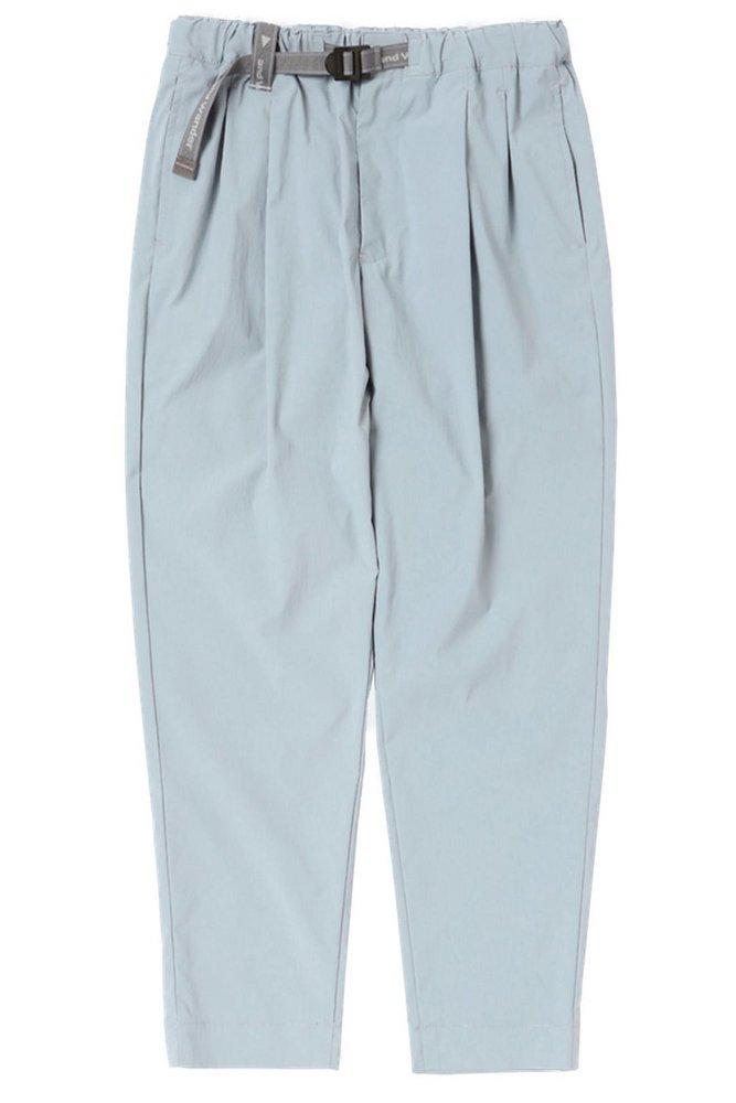 And Wander And Wander Pleated Belted Pants