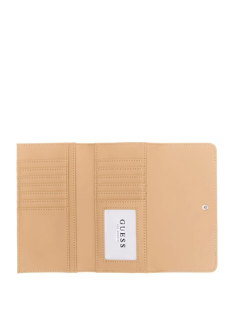 Guess Factory Abree Logo Saffiano Slim Wallet 3
