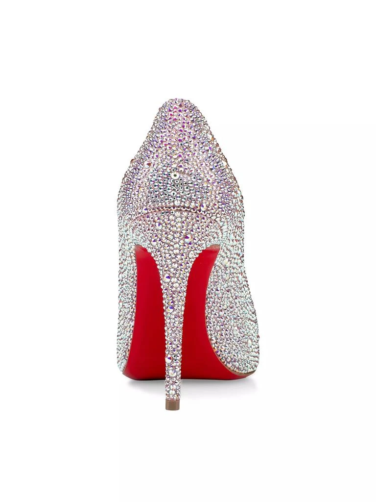 Christian Louboutin Kate Strass Metallic Suede 100MM Pumps 3