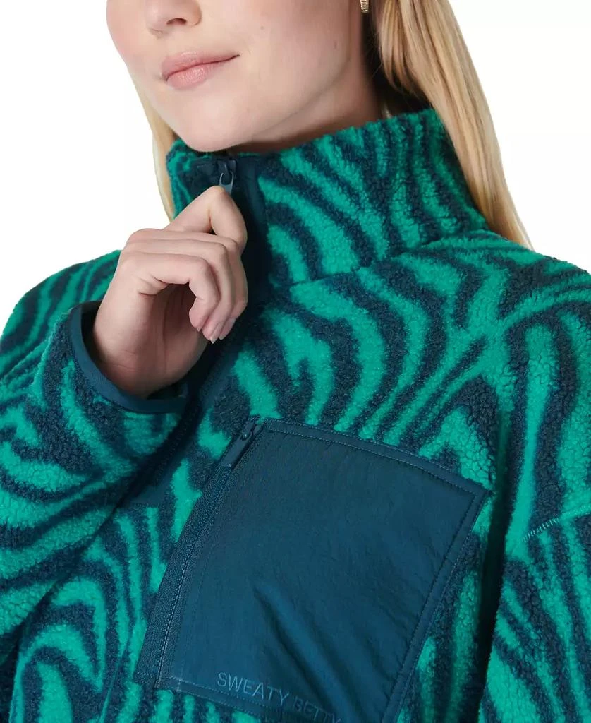 SWEATY BETTY Women's Karma Half-Zip Printed Fleece Top 3