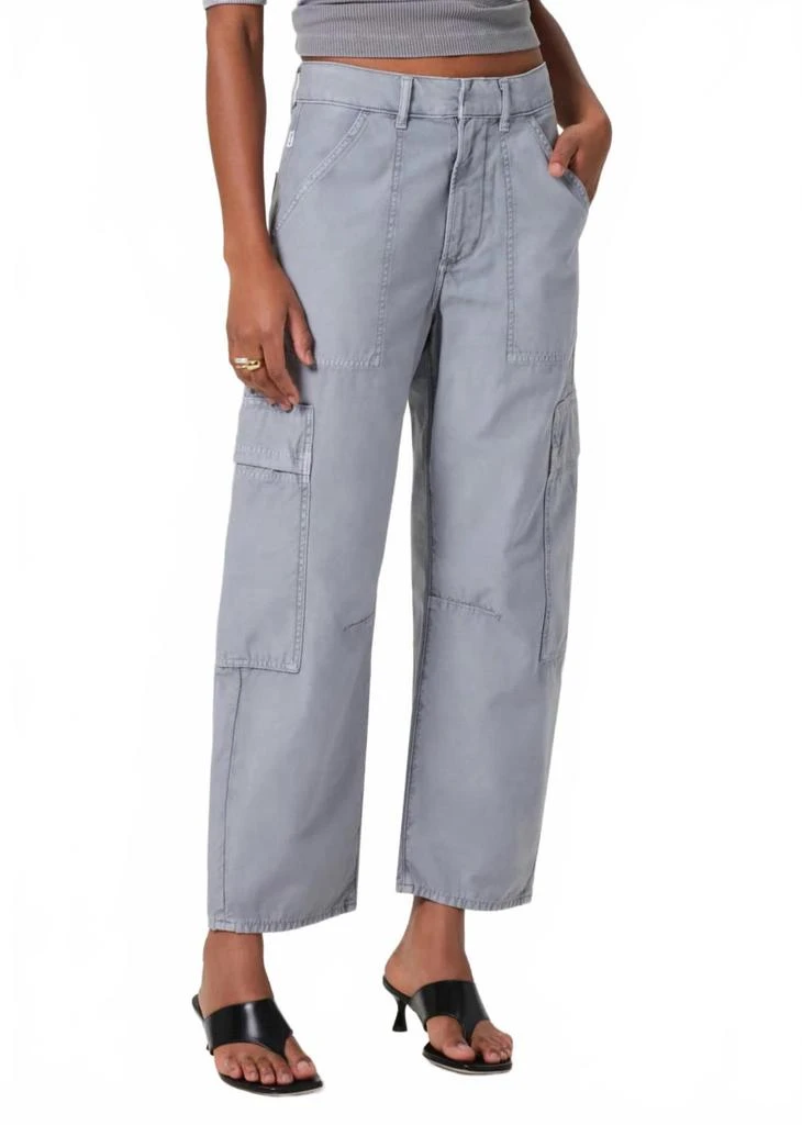 Citizens of Humanity Marcelle Low Slung Easy Cargo Pants In Hematite 5