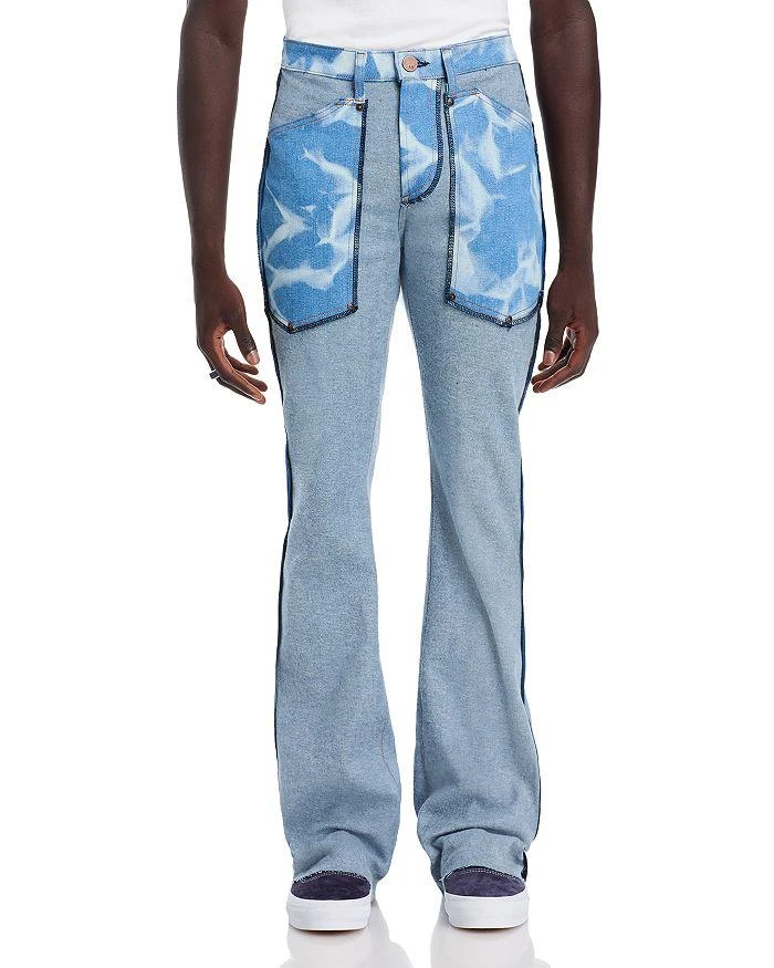 MONFRÈRE Flare Jeans in Bleached Indigo 3
