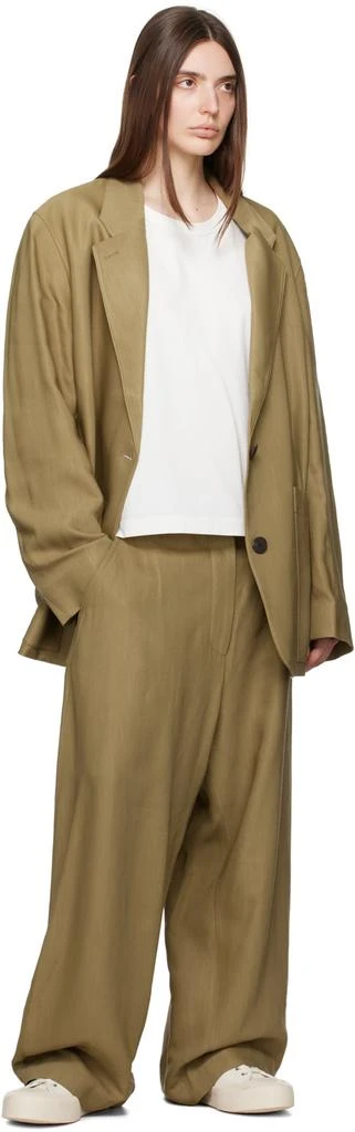 Studio Nicholson Khaki Chalco Trousers 4