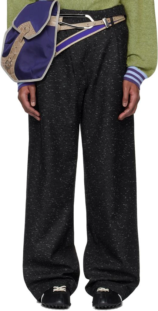 Kiko Kostadinov Black Navin Wide Trousers 1