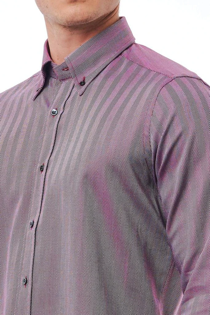Bagutta Bagutta Burgundy Cotton Shirt 3