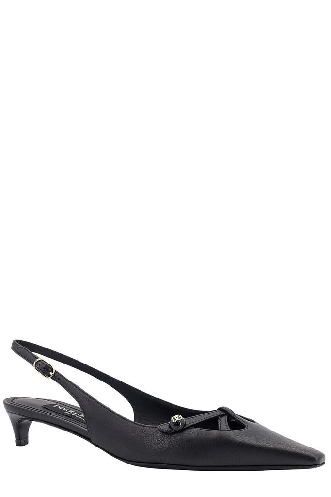 Dolce 
Gabbana Dolce 
Gabbana DG Logo Plaque Slingback Pumps 2