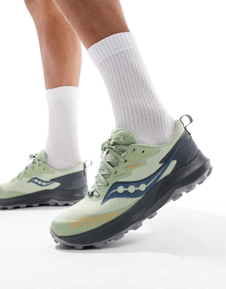 Saucony Saucony Peregrine 14 GTX neutral running trainers in sage 5