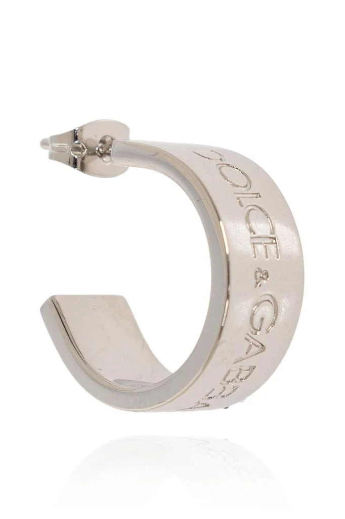 Dolce & Gabbana Dolce & Gabbana Logo-Engraved Hoop Earrings 3