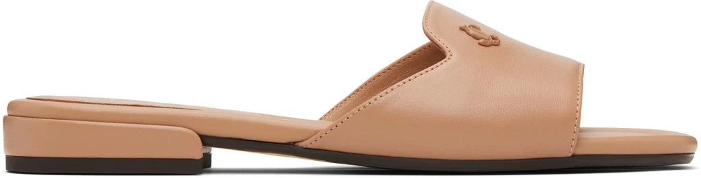 Jimmy Choo Brown Dina Flat Sandals 1