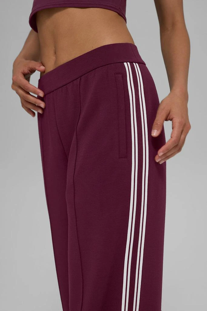 Alo Track Star Wide Leg Pant (Long) - Burgundy 2