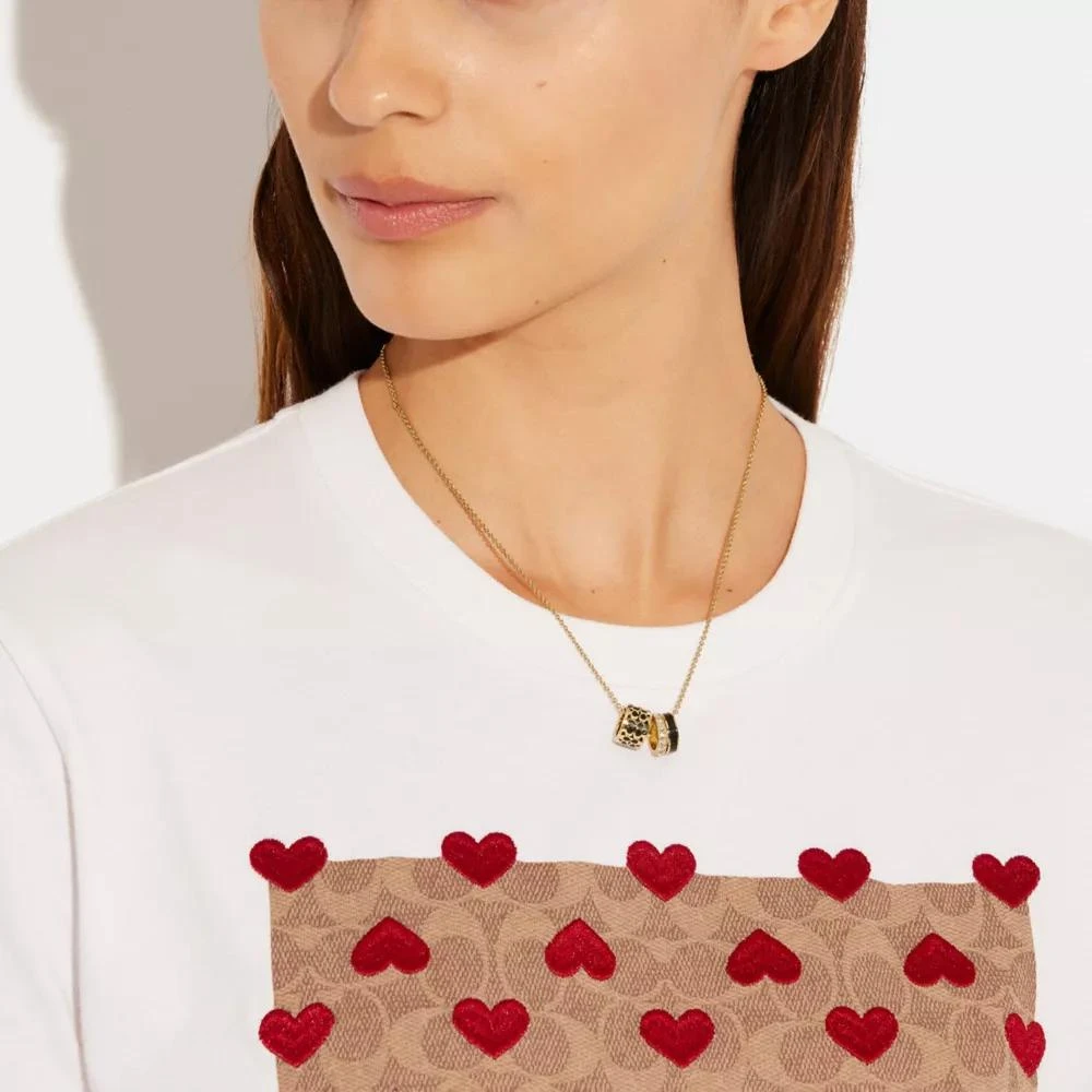 Coach Signature Enamel Necklace 2