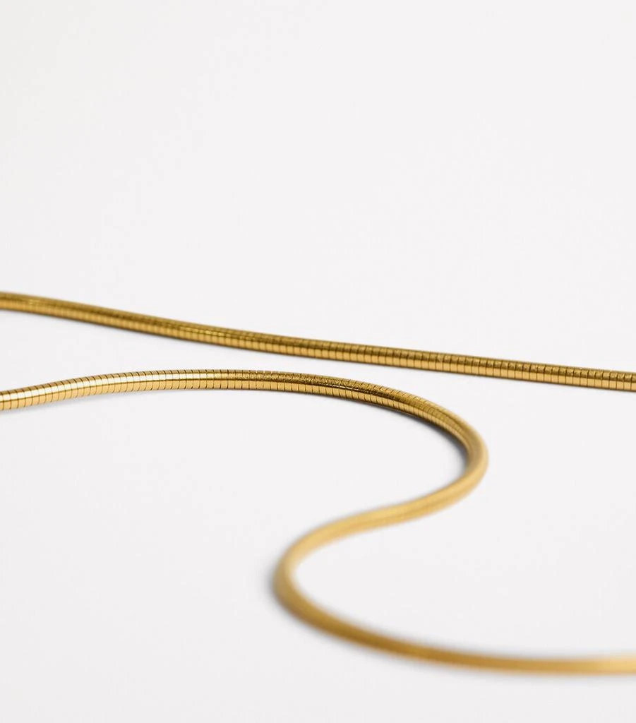 Azlee Yellow Gold Cascade Chain Necklace 5