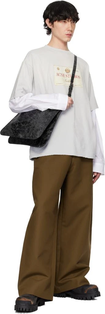 Acne Studios Khaki Twill Trousers 4