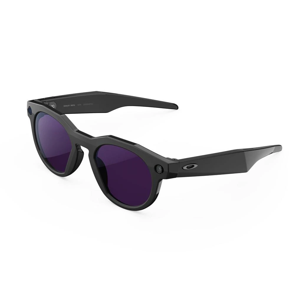 Meta Oakley Meta HSTN with Meta AI, Audio, Photo, Video Compatibility, Black Frame, Clear to Amethysts Transitions Lenses 1