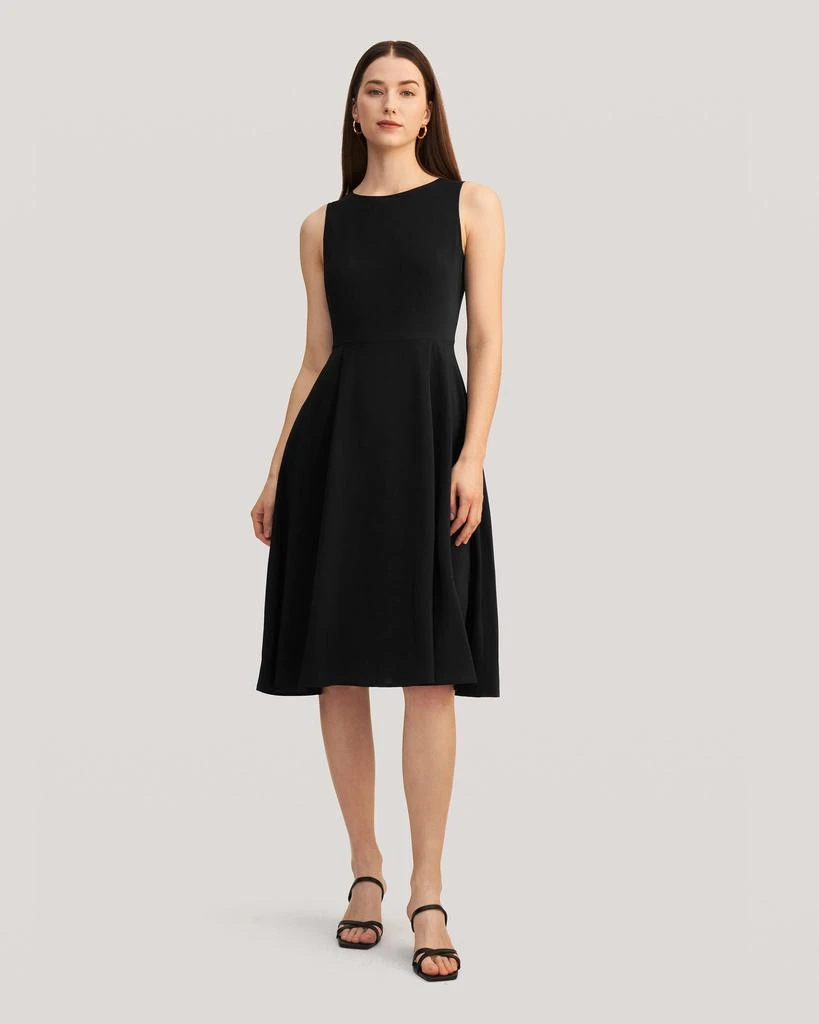 adrianna papell sleeveless tea length dress black Adrianna Papell Women's Sleeveless Tea-Length Dress - Black main image 0