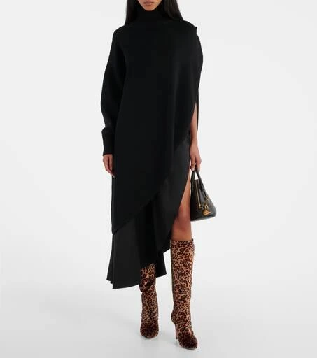 Gianvito Rossi 85 leopard-print velvet knee-high boots 3