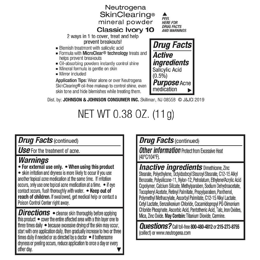 Neutrogena SkinClearing Mineral Acne Powder