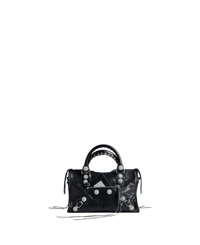 Balenciaga Le City Bag Small Giant Studs With Rhinestones