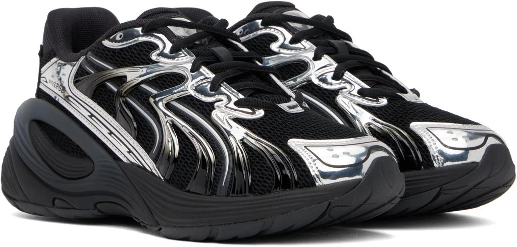 Puma Black & Silver Inverse Dimension Sneakers 4