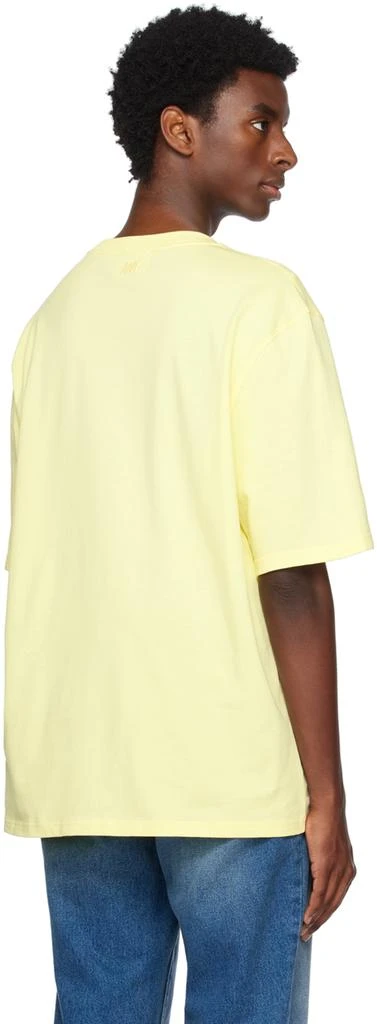 AMI Paris SSENSE Exclusive Yellow Ami de Cœur T-Shirt 3
