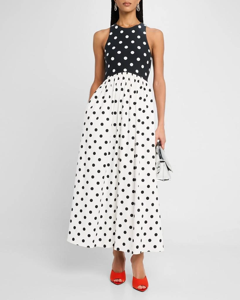 Rachel Antonoff Reese Sleeveless Polka Dot Maxi Dress 2