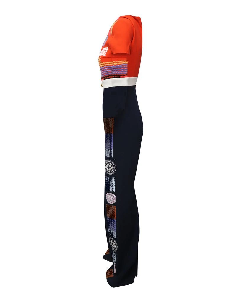PETER PILOTTO Embroidered Jumpsuit in Multicolor Polyamide 3