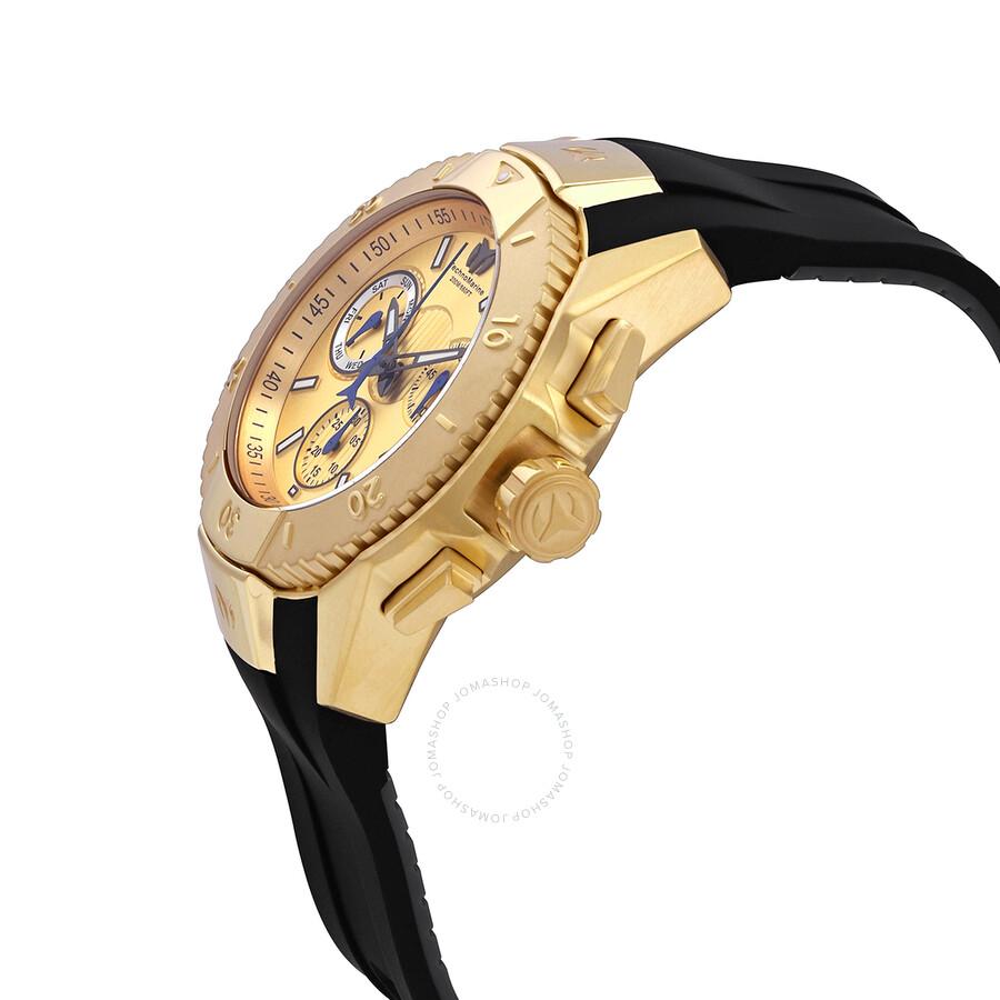 TechnoMarine UF6 Chronograph Quartz Gold Dial Men's Watch TM-617001