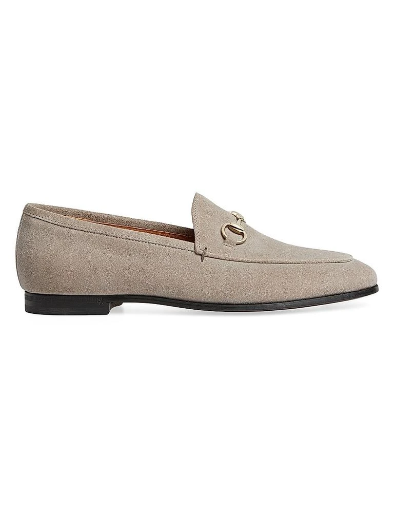 Gucci Jordaan Horsebit Suede Loafers - Single Shoes - Free  display picture 1