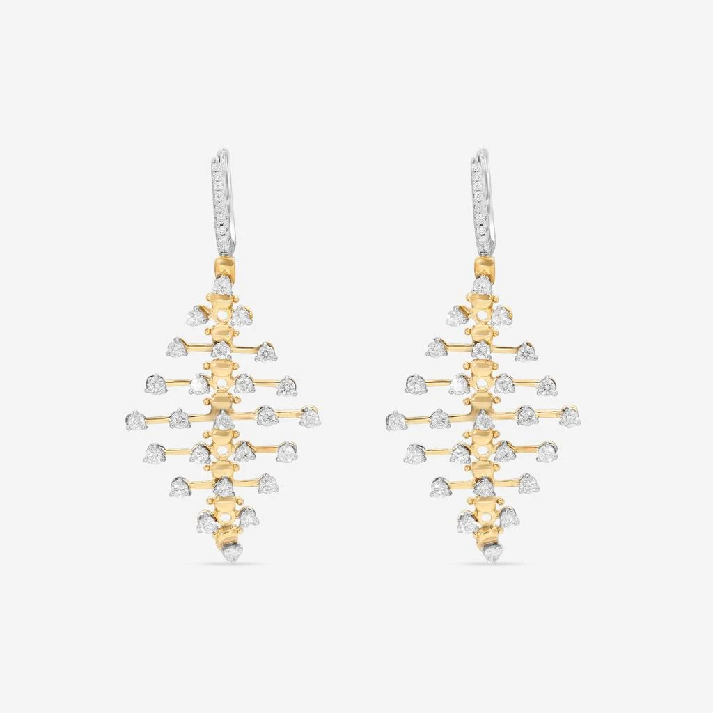 Crivelli Crivelli 18K Yellow Gold Small Soft Diamond Drop Earrings 295-3507-copy