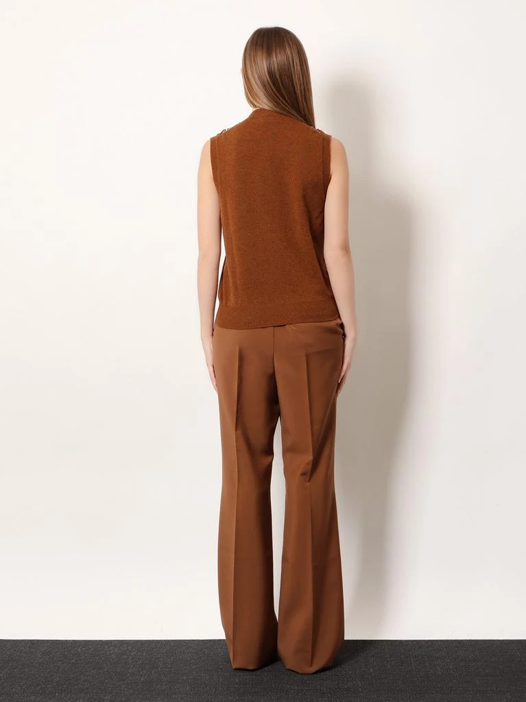 Fendi Sleeveless wool and cashmere sweater 4